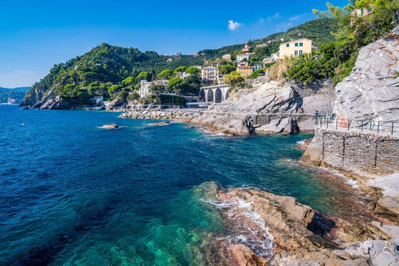 Apartamento Una Conchiglia Sul Mare Attico Vista Portofino Zoagli Exterior foto